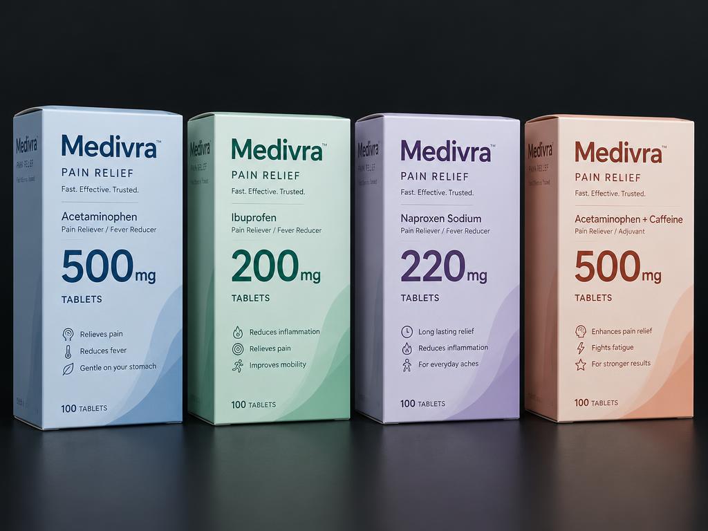 Medivra — OTC Pain Relief Carton System