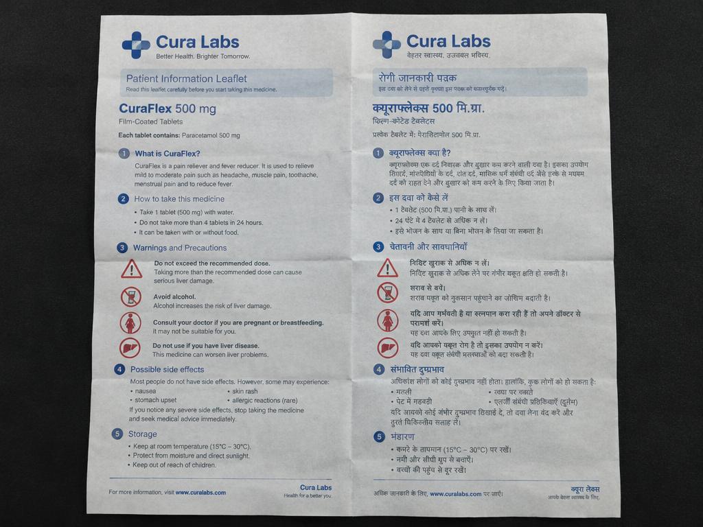 Cura Labs — Patient Information Leaflets