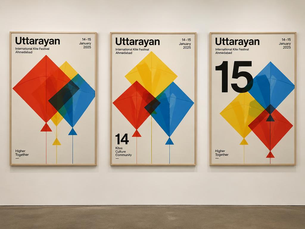 Uttarayan — Kite Festival Poster Series
