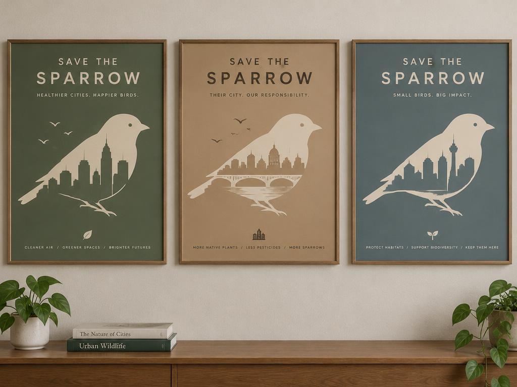 Save the Sparrow — Awareness Poster