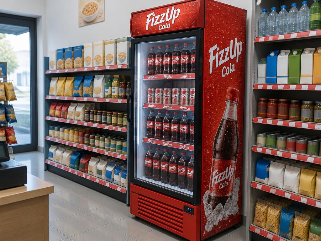 FizzUp Cola — Cooler Wraps & Shelf Strips