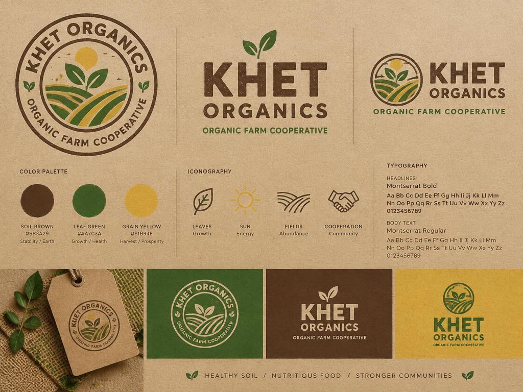 Khet Organics — Farm Brand Identity