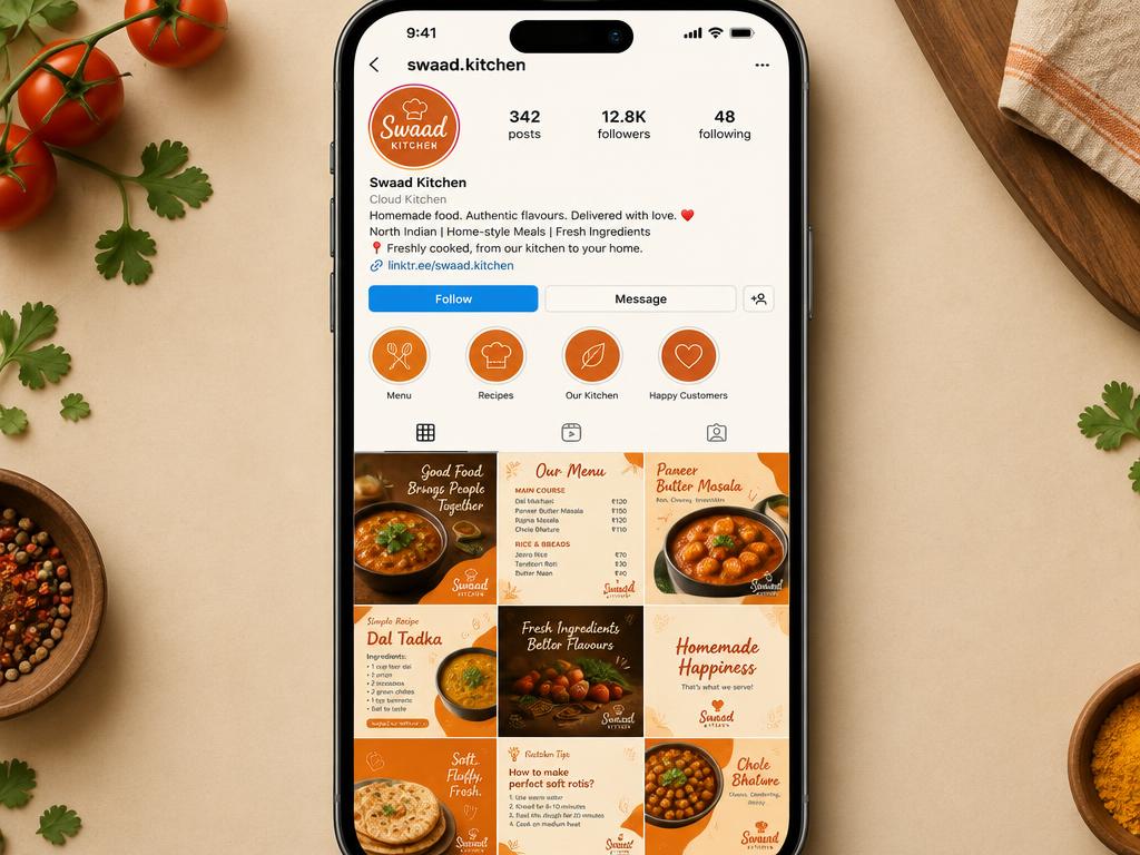 Swaad Kitchen — Instagram Content System