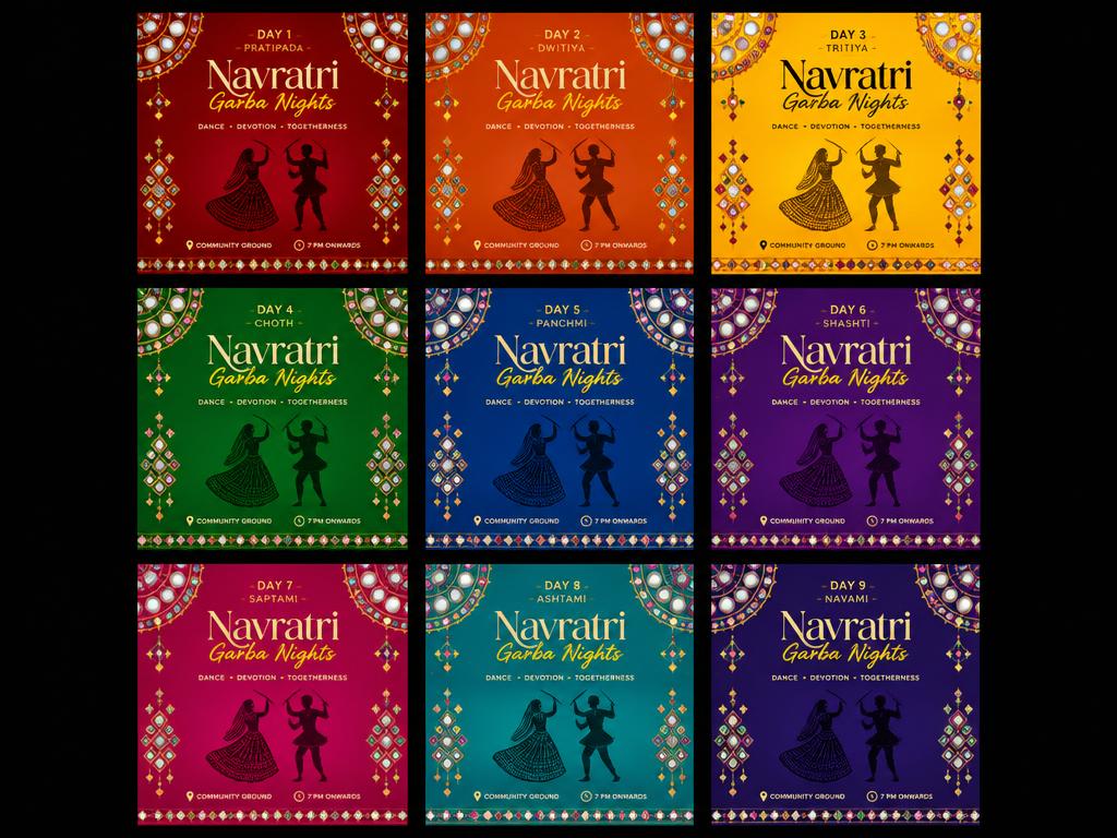 Navratri Utsav — Festive Social Creatives