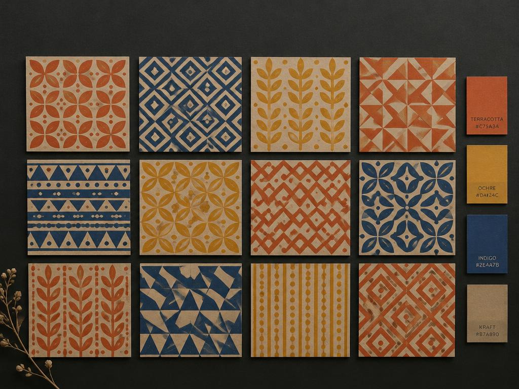 FIG 8.2 — Block-Print Pattern Grid